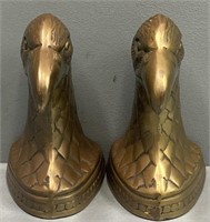 Pair Metal Eagle Bookends