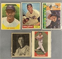 Fleer & Topps Baseball Cards incl Musial & Koufax