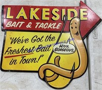 Lakeside Bait And Tackle Sign