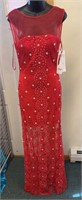 Red Jovani Dress Style 99100 Sz -4