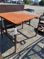 Steel Shop table 4'X3'X3'H