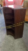 Wooden corner shelf