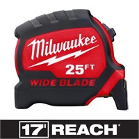 $26  25 ft. Tape Measure with 17 ft. Reach