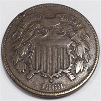 1868 Two Cent PIece High Grade