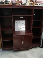 Large Bookshelf Center with Cabinet