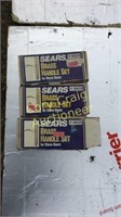 Sears Brass Handle Sets (3)