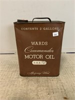 Wards Commander Motor Oil Can