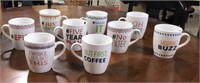 9 Oversized Mugs with Trendy Sayings, 26 oz