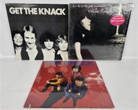 3 The Knack Lps - Get The Knack, Round Trip, Etc