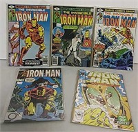 Five Marvel Iron Man comics