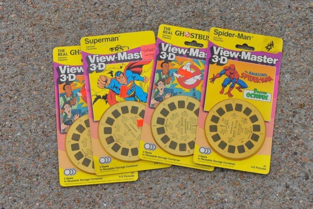 4 viewmaster 3d reel sets