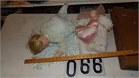 2 Porcelain Baby Dolls