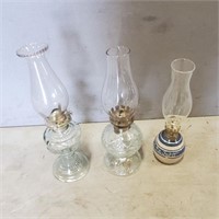 3-13" Oil Lamps