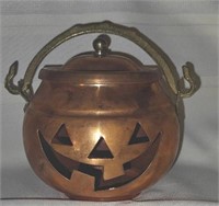 Vintage Solid Copper Jack o Lantern