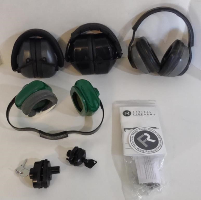 Sound Proof Ear Muffs & Firearms Locks & Keys