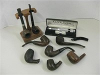 Pipe Holder, Pipe Tool & Assorted Pipes & Parts