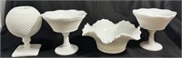 GORGEOUS LOT OF ASSORTED COLLECTIBLE MILK GLASS