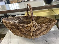 Primitive reeded basket.