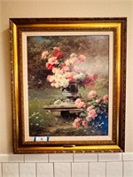 Framed Still Life Oil Painting on Canvas -O/C