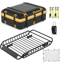 Roof Rack Cargo Basket 50x36x5.1 with Accessories