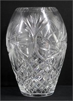 Pinwheel Crystal Vase - 10" h