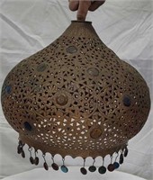 Pierced Brass Moroccan shade