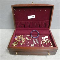 Jewelry Box w/ Costume Jewelry