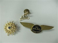 LIONS, KLM AND AUNT PINS