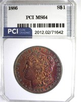 1886 Morgan PCI MS64 Great Color
