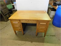 Wooden desk. 50" x 32" x 31"