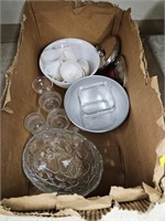 Lot of Glass Dishes/ Lids Etc