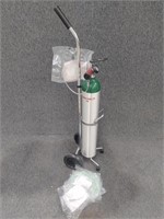 Lincare Oxygen Tank, Cart and Hoses