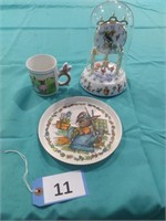Peter Rabbit Clock, Plate, Cup