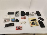 Assorted Cassette Players, Cassettes, Calculators