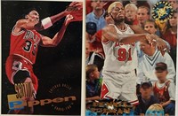 1995 Dennis Rodman and 1995 Scottie Pippen Cards