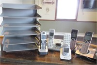 Group of Telephones & Paper Holder