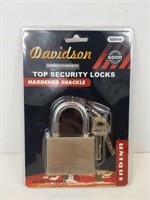 Davidson: Top Security Lock, Hardened Shackle 50mm