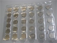 One Sheet of Netherlands 1 Gulden Coins
