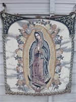 48" x 56" Madonna Religious Tapestry / Throw