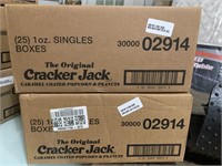 2 boxes cracker jacks - each box has 25 1oz boxes