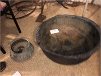 (2) Vintage Copper Pans
