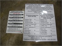 (2) Laminated Inspection Price Signs