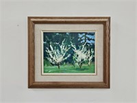 Original Orchard Oil Painting "Spring Blossoms"