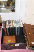 DVDs and Cd storage case.