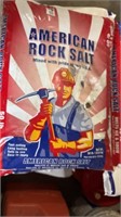 Four bags of American rock salt… 50 pounds each