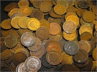 Lot of 100 Indian Head Cents - From Photo