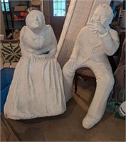 Life size statues