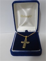 VINTAGE DYNASTY NECKLACE WITH CROSS PENDANT