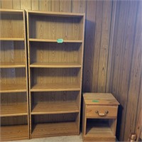 B377 Book shelf oak veneer