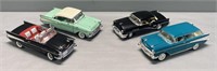 4 Die-Cast Metal Replica Model Car Lot